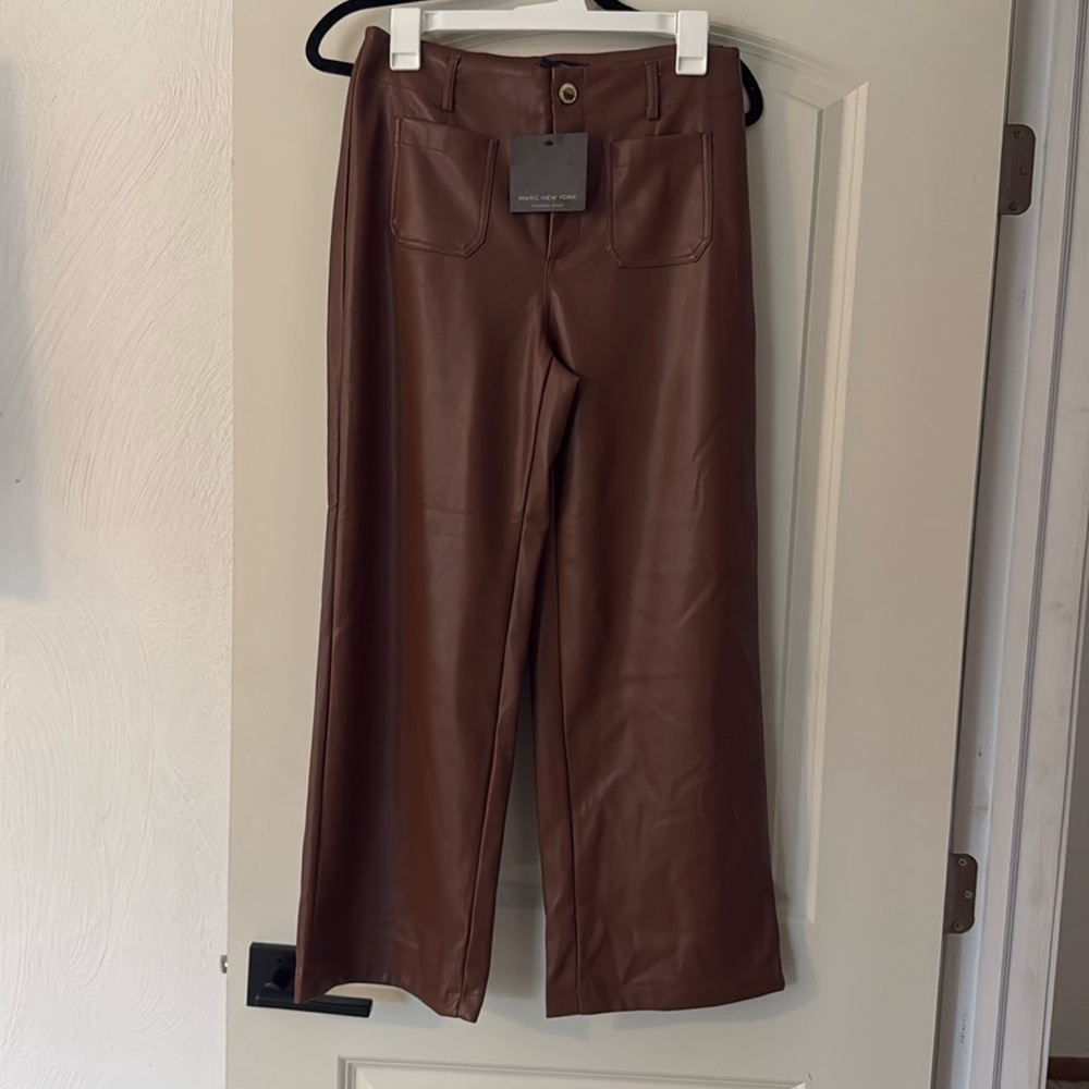 MARC NEW YORK pleather pants